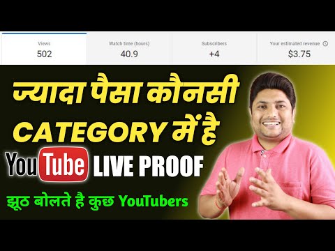 Most Profitable Topics on YouTube | Best Earning Category on YouTube | Actual Reality with Proof
