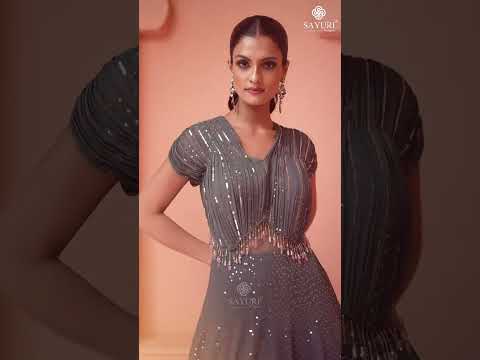 Sayuri Kiaraa Chinon Silk Designer Gown Wholesale Catalog – product video thumbnail