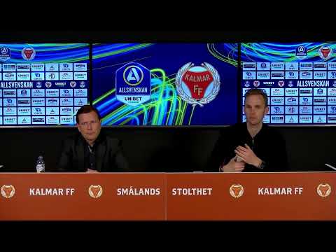 Presskonferens efter Kalmar FF- IK Sirius 3 maj 2023