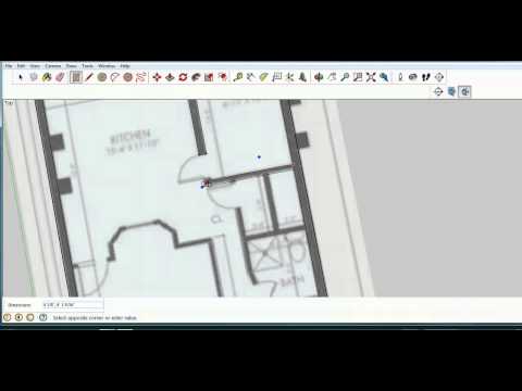 Sketchup Lesson 9  - Make a Model From a Blueprint