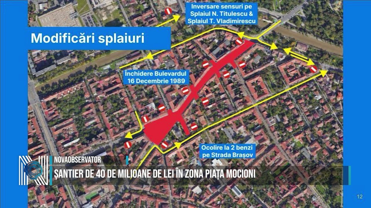 Șantier de 40 de milioane de lei în zona Piața Mocioni