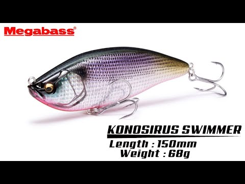 Vobler Megabass Konosirus Swimmer 15cm 68g GP Citrus Konoshiro F