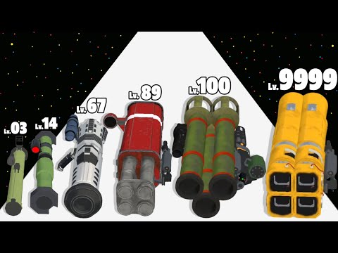 Rockets Stack 3D - Level Up All Rockets Max Level Gameplay (New Update) Part 2
