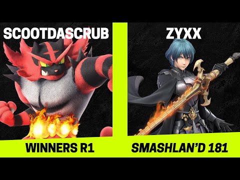 SmashLAN'd 181 Winners R1 - ScootDaScrub vs Zyxx - SSBU Smash Ultimate Tournament
