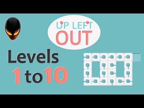 UP LEFT OUT Level 1 2 3 4 5 6 7 8 9 10 (Minimal Puzzle Game) [iOS / Android / PC]