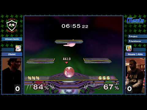 CT GamerCon 2025 SSBM - 2Saint (Jigglypuff) vs. Nouns | Aklo (Fox) - Melee WSF