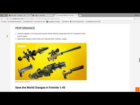 Fortnite Update 1.45 Patch Notes