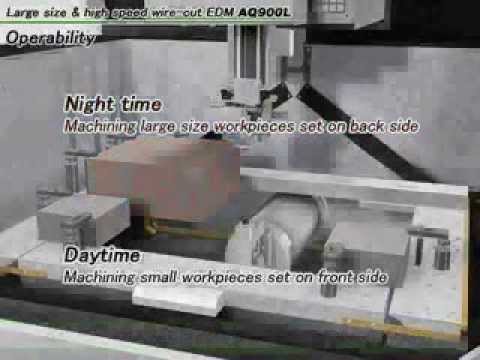 Sodick AQ900L wire EDM Video