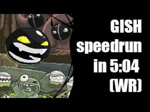 Gish any% speedrun in 5:04 (v 1.81) [Former WR on 8/20/2021]