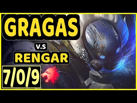 KIREI (GRAGAS) vs RENGAR - 7/0/9 KDA JUNGLE CHALLENGER GAMEPLAY - EUW