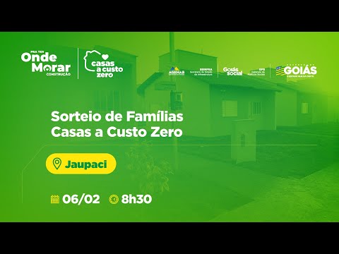 Sorteio de Famílias em Jaupaci