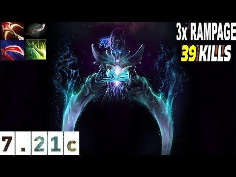 3X RAMPAGE IN ONE GAME 1 MINT 1 KILL MIDONE PA EZ 39 KILL GAMEPLAY DOTA 2 7.21c