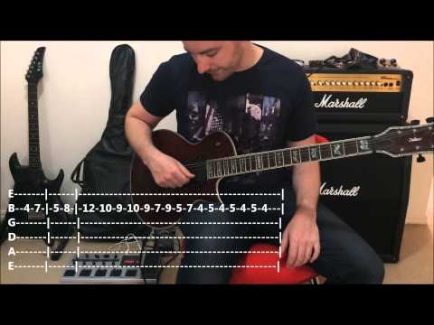 ACDC - Thunderstruck -- Quick Riff Guitar Lesson