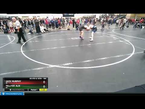 195 Lbs Champ. Round 1 - Tellyer Alix, WI Vs Jack Murphy, NE 9295
