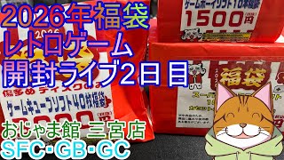 福袋開封2日目：おじゃま館 三宮店 スーパーファミコン、ゲームキューブ、ゲームボーイ カラー Lucky Bug
