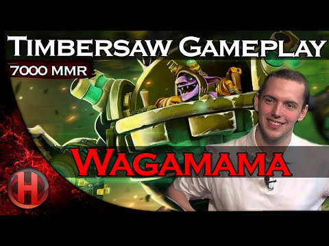 Wagamama 7000 MMR Timbersaw Gameplay Dota 2