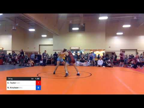 2018 Marine Corps US Open/UWW Junior Freestyle 74 Rnd Of 32 - Dillon Taylor (NMC-RTC) Vs. Nicholas