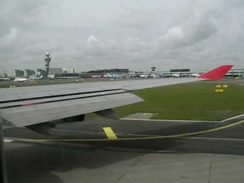 Take Off Malaysia Airlines Hibiscus Livery Schiphol Amsterdam