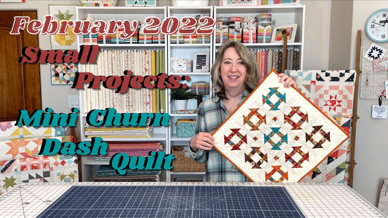 February 2022 Small Project: Mini Churn Dash Quilt Pattern