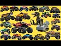 MONSTER TRUCKS Vehicle Monster Truck Name Sounds Velociraptor El Toro Loco Megasaurus Avenger
