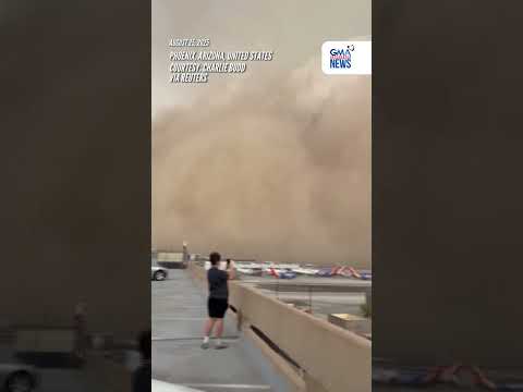 Dust storm around Arizona airport forces grounding of flights | GMA Integrated News