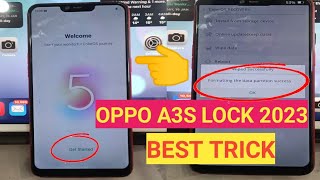 oppo a3s (cph1803) pattern pin lock / oppo a3s lock trick 2023