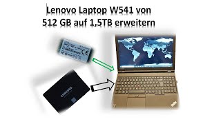 Laptop mit 3 Festplatten betreiben / SSD einbauen / M.2 SSD einbauen / Lenovo W541 / Lenovo