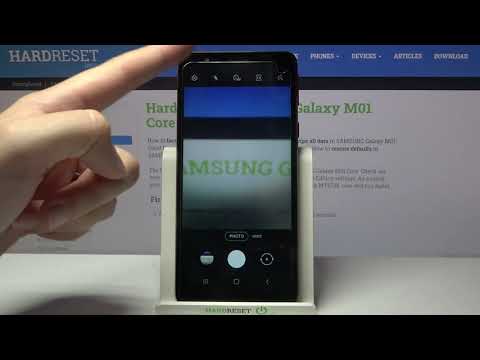 How to Turn On/Off Mirror Effect on SAMSUNG Galaxy M01 Core Camera