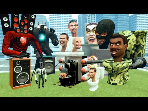 ALL SKIBIDI TOILET BOSSES VS CAMERA MAN AND SPEAKER MAN BOSSES AND MECHAS! (Garry's Mod)