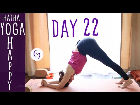 30 Minute Hatha Yoga Happiness: Sing! Day 22 | Fightmaster Yoga Videos thumbnail