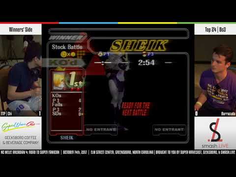 NC Melee Arcadian 4 Top 24 WQ - Chi (Sheik) vs. Barracuda (Captain Falcon)