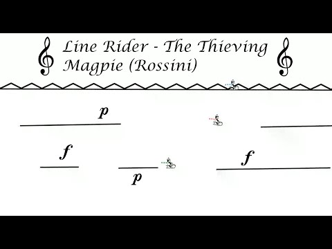 Line Rider #15 - The Thieving Magpie (Rossini) | Ren and Stimpy