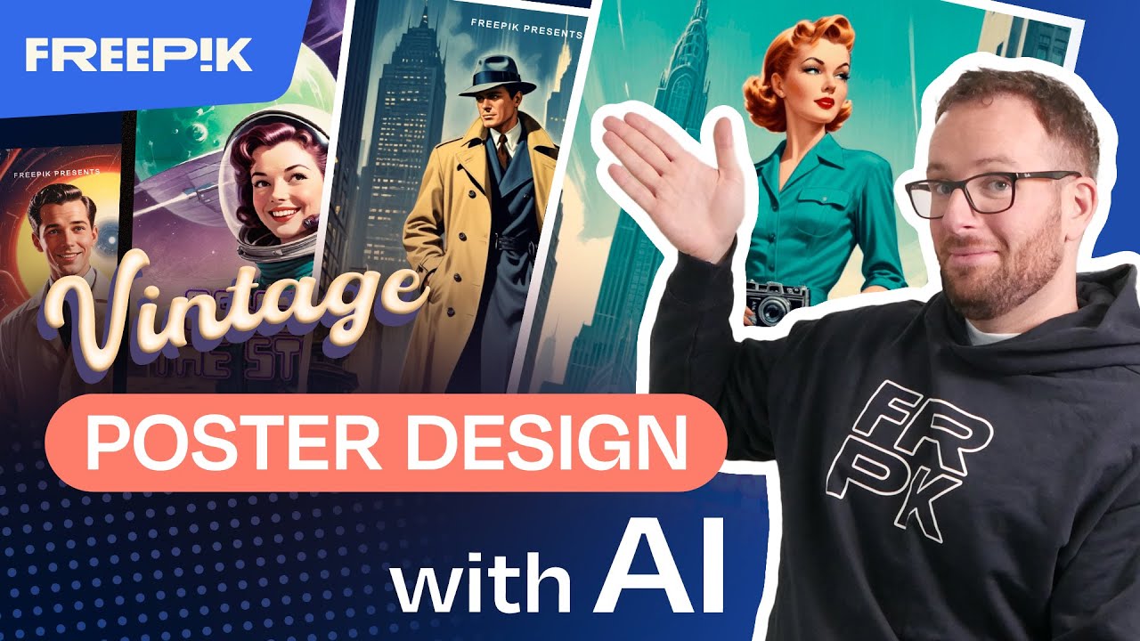 Create a Vintage Poster Design with Freepik AI