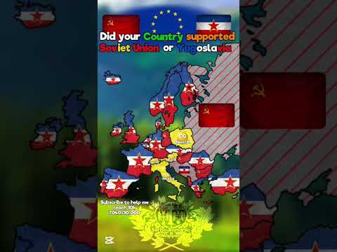 Did your Country supported Soviet Union or Yugoslavia?🤔🇷🇺🇷🇸#europe#mapping#geography#mapper#history