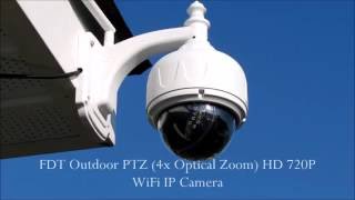 FDT Outdoor PTZ 4x Optical Zoom HD 720P WiFi IP Camera