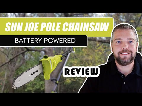 Sun Joe Battery Pole Chainsaw Review and Demo | Cordless 8 Inch or 10 Inch