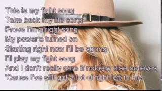 Fight Song  - Rachel Platten  [ Lyric ]