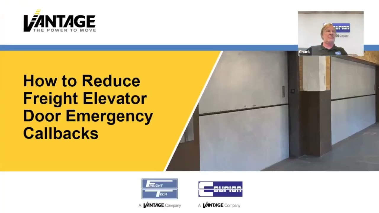 Freight Tech / Courion Webinar: How to Reduce Freight Elevator Door Emergency Callbacks