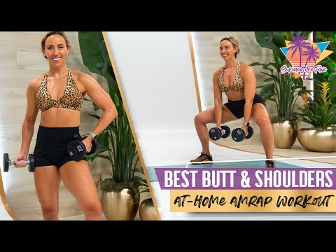 BEST AMRAP Butt and Shoulders Workout! | STF - Day 63