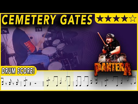 Cemetery Gates - Pantera | DRUM SCORE Sheet Music | #363 DRUMSCRIBE