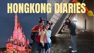 HONGKONG diaries 🇭🇰| our first international trip together, disneyland, peak tram, rainy seaon
