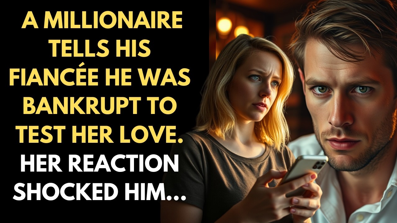 A MILLIONAIRE TELLS HIS FIANCÉE HE WAS BANKRUPT TO TEST HER LOVE. HER REACTION SHOCKED HIM...