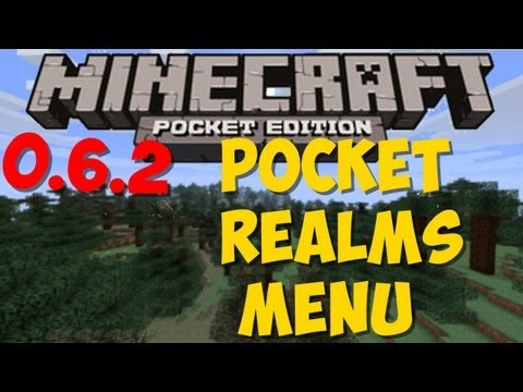 JohnGamingChannel - Minecraft Pocket Edition - 0.6.2 - Pocket Realms Menu - NEWS