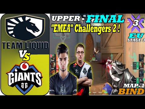 Team Liquid VS Vodafone Giants || MAP 1 BIND || VCT Stage 3: EMEA - Europe Challengers 2