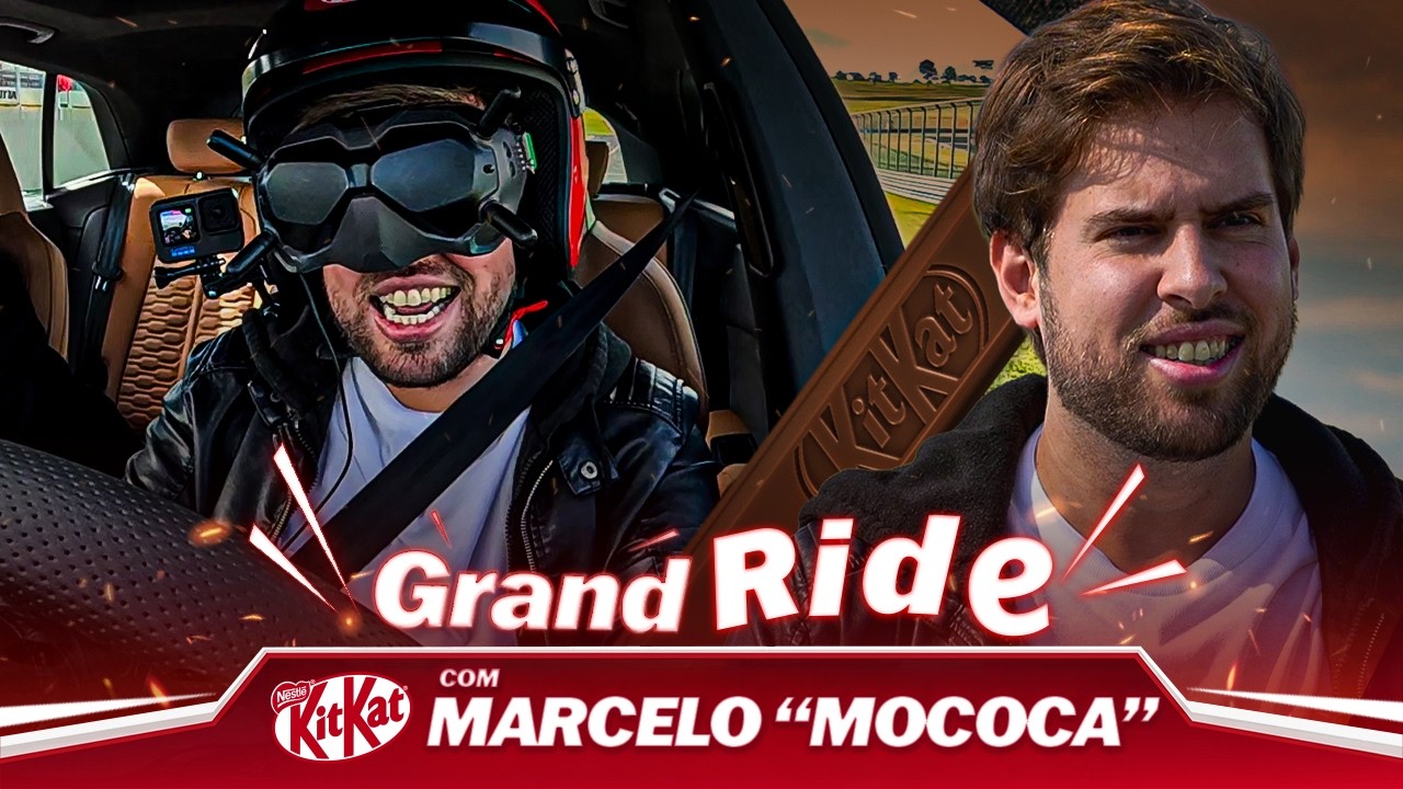 MOCOCA TENTA ACERTAR CAMPEÕES DA F1 E VOLTA RÁPIDA COM CÂMERA DE VIDEOGAME! GRAND RIDE KITKAT EP.04