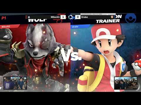 Sink or Swim 143 SSBU WR3 - MikeAG (Wolf) vs Drake (Pokemon Trainer)