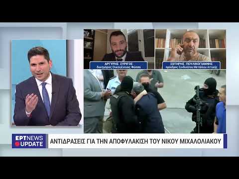 Δικηγόρος οικογένειας Φύσσα: Με εφαρμογή του νόμου Παρασκευοπούλου αποφυλακίστηκε ο Ν. Μιχαλολιάκος