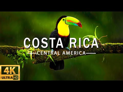 FLYING OVER COSTA RICA (4K UHD)-Beautiful Piano Music Relax With Beautiful Nature Videos-4K Ultra HD