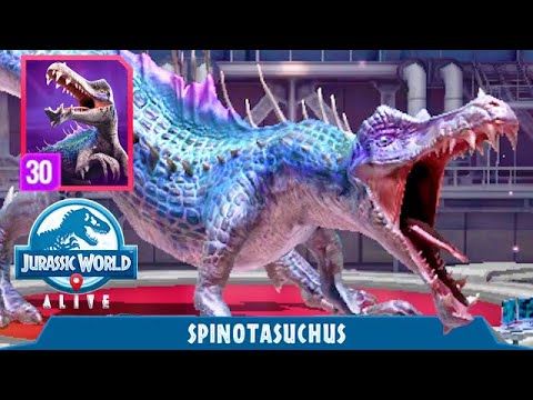 SPINOTASUCHUS MAX LEVEL 30 SUPER HYBRID (JURASSIC WORLD ALIVE)
