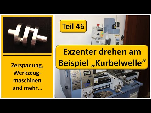 Rotating an eccentric using the example of a crankshaft